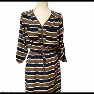 Stella Tweed Stripe Dress Sz Medium